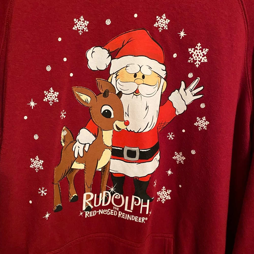 Torrid Red Rudolph Santa Hoodie - Picture 3 of 8